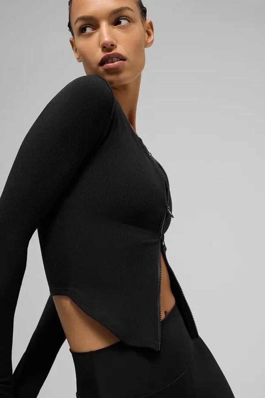 Alo Yoga Ribbed Stardust Long Sleeve-M